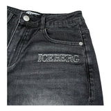 Iceberg Bermuda In Denim Tinta Unita per Bambino BMICE5102J NERO ICEBERG 