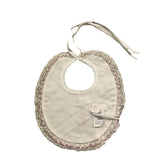 Ninnaoh Bavetta Tinta Unita con Stampa per Neonata I20155 BIANCO NINNAOH 