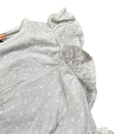 Shopart Top In Pizzo tinta unita Bianco per Bambina 023023 BIANCO SHOPART 