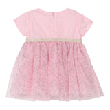 Karl Lagerfeld Abito Mezza Manica Tinta Unita In Tulle per Neonata Z30519 ROSA KARL LAGERFELD 