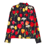 DOLCE & GABBANA shirt tinta unita mezzo collo con stampa Blu per Neonata L5JTLEN BLU DOLCE & GABBANA 