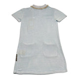 John Richmond Abito Tinta Unita con Colletto E Brillantini per Bambina RGP26187VE AZZURRO JOHN RICHMOND 