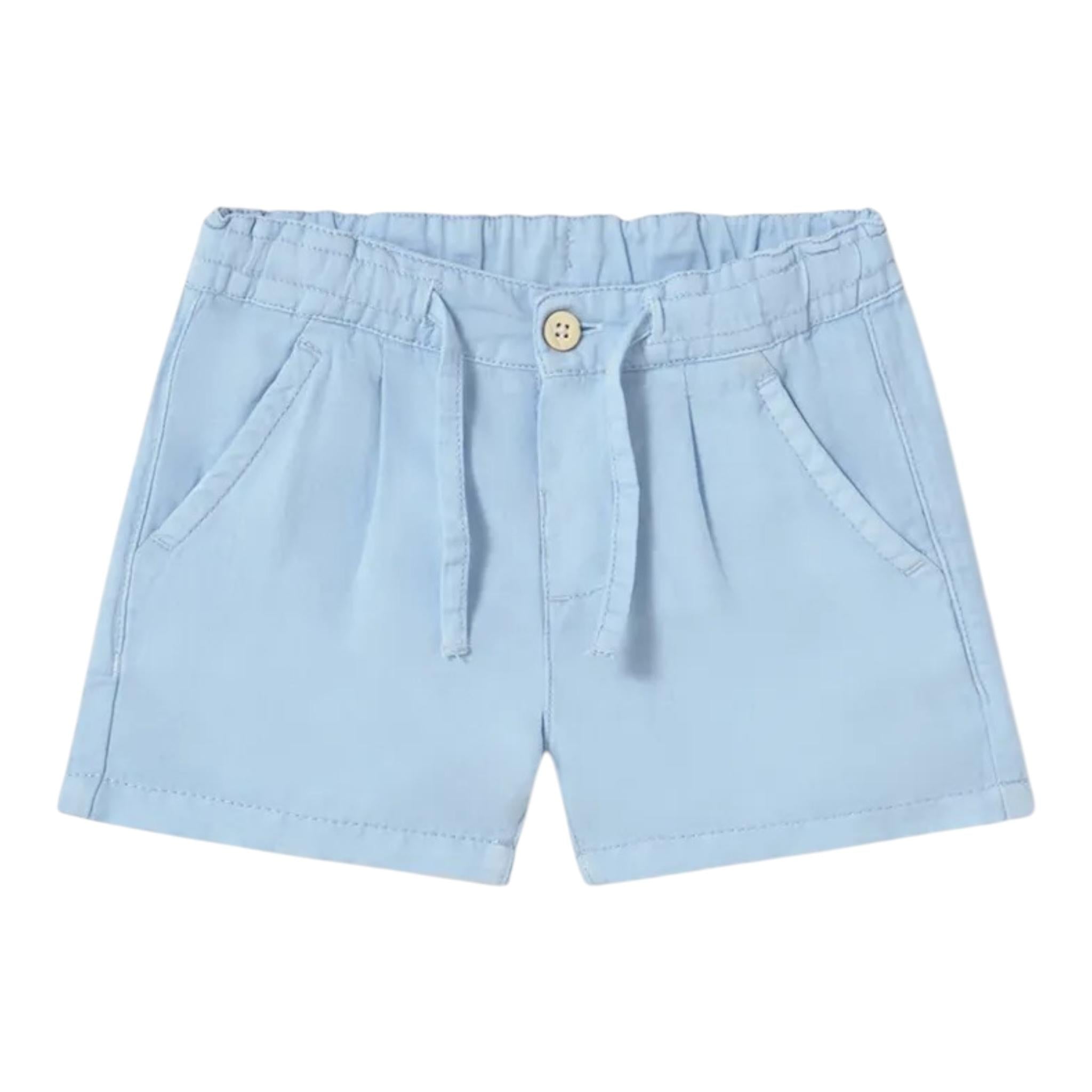 Mayoral Bermuda Tinta Unita con Elastico In Vita per Neonato 124725 AZZURRO MAYORAL 