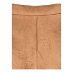 DOU DOU short tinta unita in camoscio Cammello per Bambina DV6A09 CAMMELLO DOU DOU 