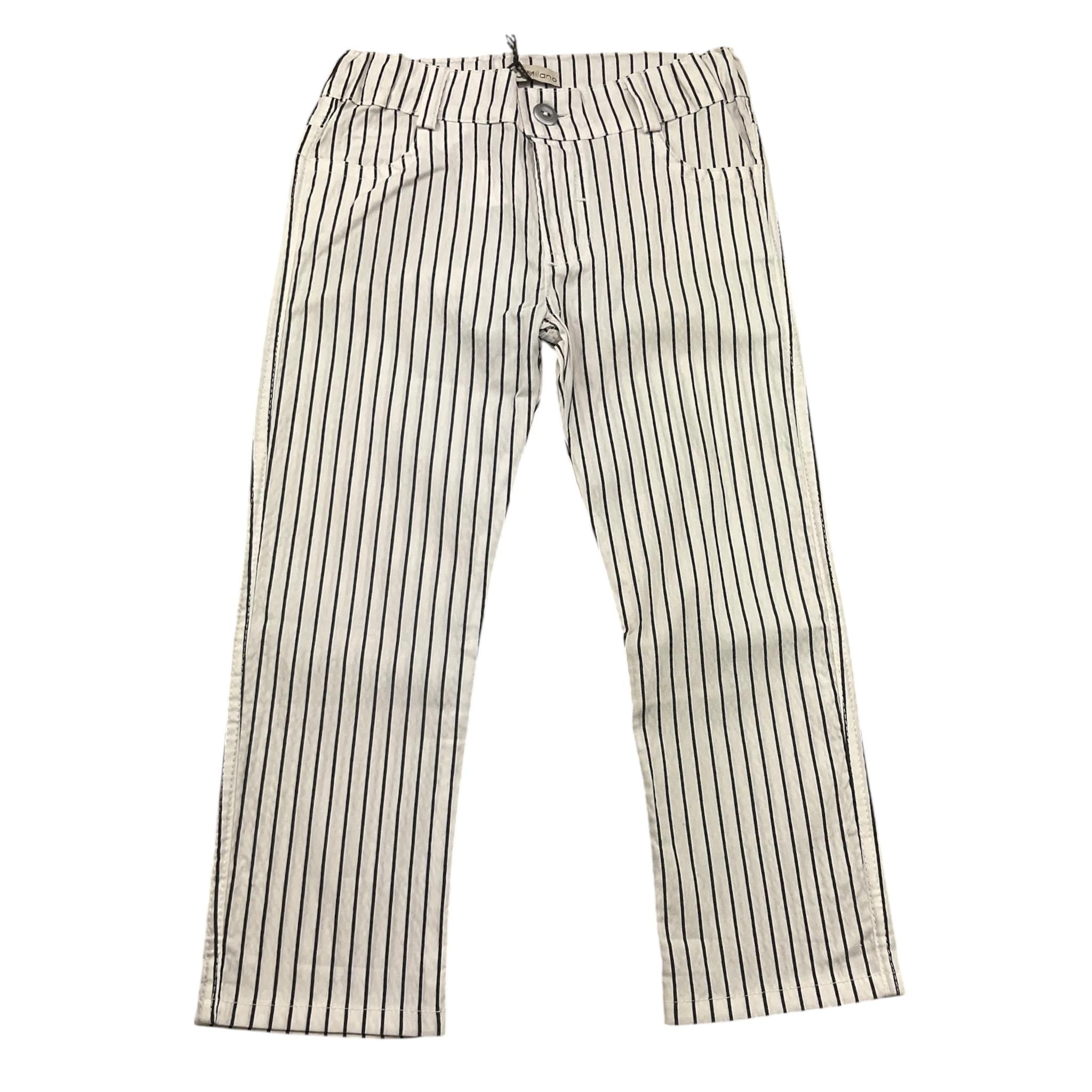 J.O. Milano Pantalone Fantasia A Righe  per Bambino 174I1J BIANCO J.O. MILANO 