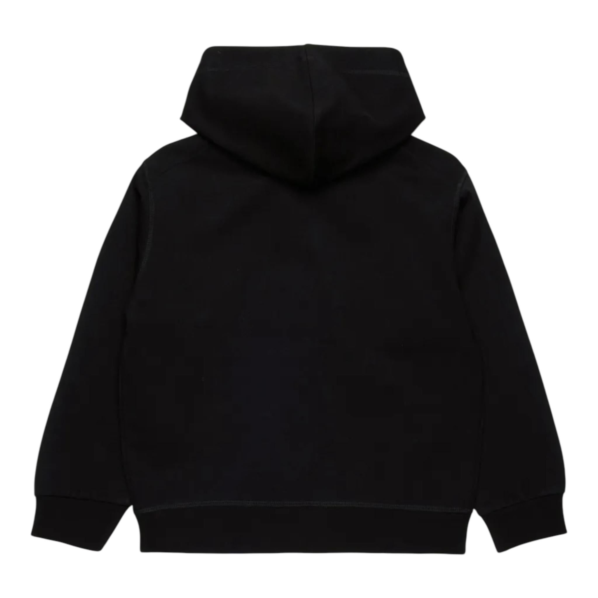 DSQUARED2 felpa tinta unita con cappuccio e stampa Nero per Bambina DQ2581X NERO DSQUARED2 