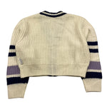 REPLAY cardigan tinta unita cn strisce in contrasto Panna per Bambina SG5607 PANNA REPLAY 