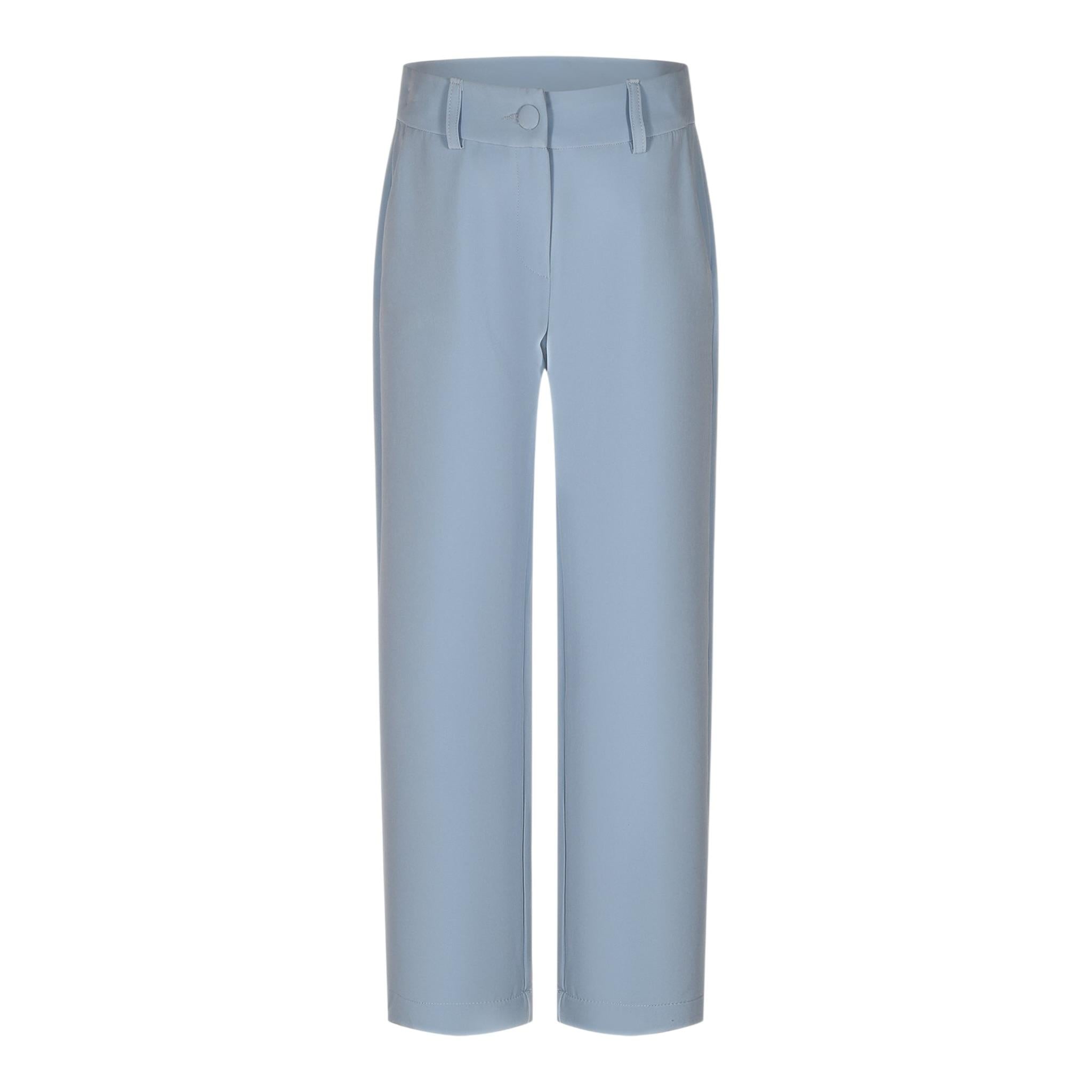 Fun & Fun Pantalone Tinta Unita con Girvita Regolabile per Bambina FCJPT01111X AZZURRO FUN & FUN 