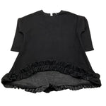 MAGIL maglia girocollo tinta unita asimmetrica Nero per Bambina GN21165 NERO MAGIL 