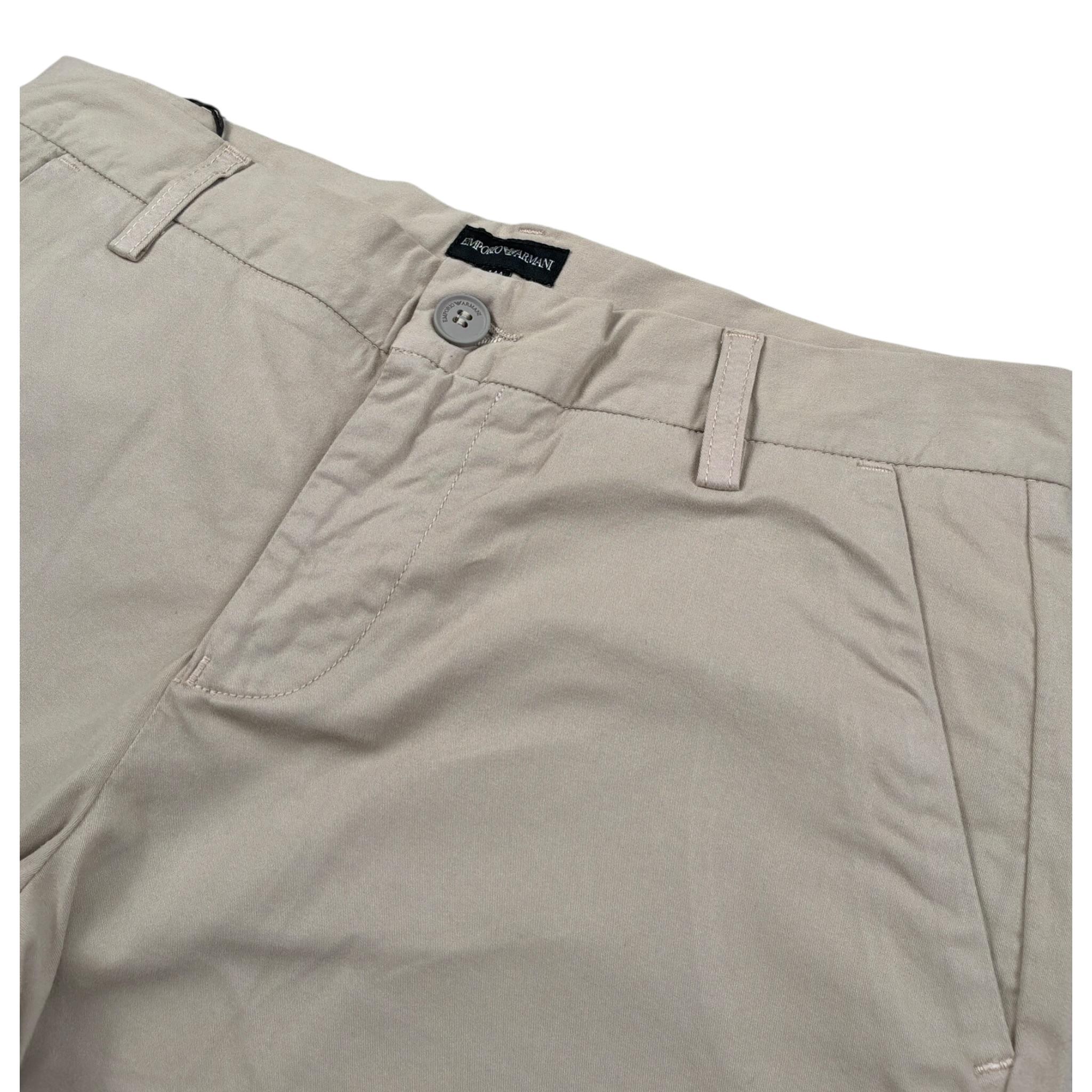 Emporio Armani Bermuda tinta unita con Girovita Regolabile Beige per Bambino 8N4S60X BEIGE EMPORIO ARMANI 