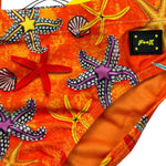 F**K Costume Modello Slip Tinta Unita con Stampa per Bambino FJ244030X04 ARANCIONE F**K 