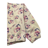 SUPERGA felpa chiusa tinta unita cn stampe logo Panna per Bambina SA133 PANNA SUPERGA 