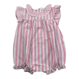 Laranjinha Pagliaccetto Bicolore con Fantasia A Righe per Neonata 92984V5837R57 BIANCO/ROSA LARANJINHA 