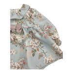 BARCELLINO completo 2pz camicia-coulotte bicolore con stampa Rosa/azzurro per Neonata 116105B ROSA/AZZURRO BARCELLINO 