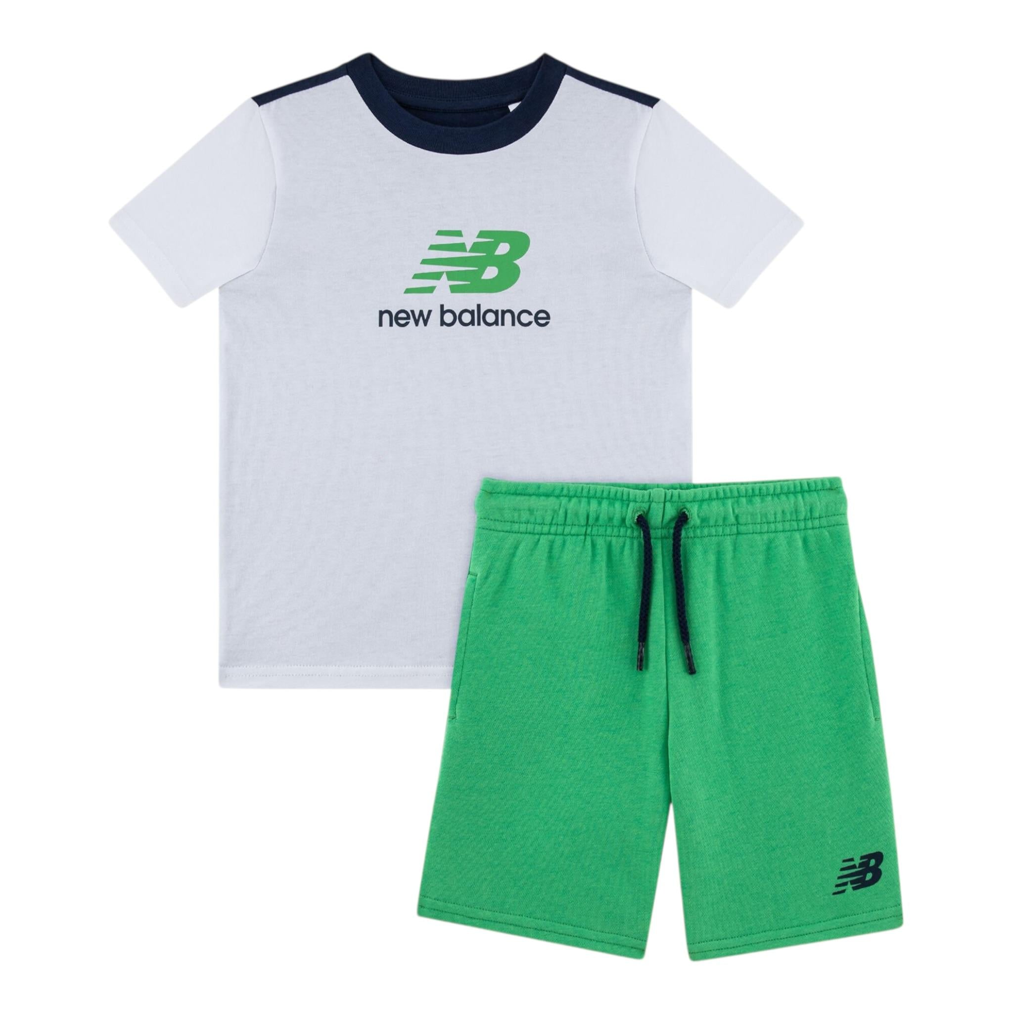 New Balance Completo 2 Pezzi T-Shirt-Bermuda per Neonato LAKB0208X MULTICOLOR NEW BALANCE 