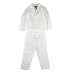 Please Completo 2 Pezzi Giacca-Pantalone Tinta Unita per Bambino EB00001073 BIANCO PLEASE 