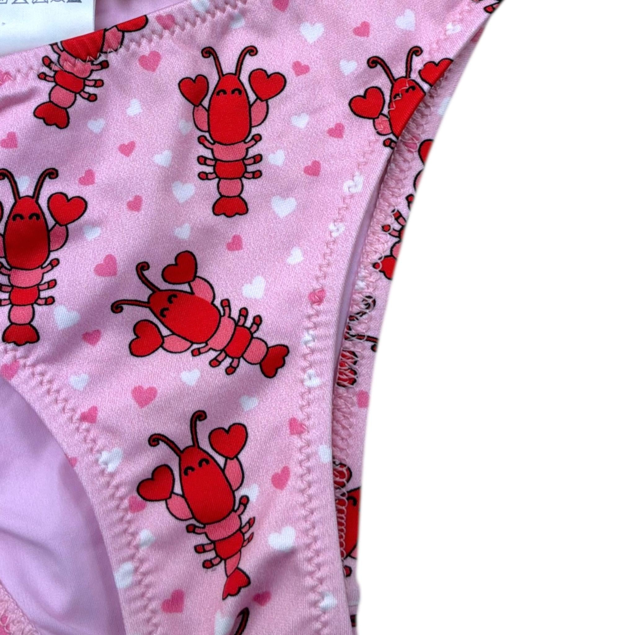 Saint Barth Costume 2 Pezzi Slip-Triangolo Tinta Unita con Stampa per Bambina 00632L ROSA SAINT BARTH 