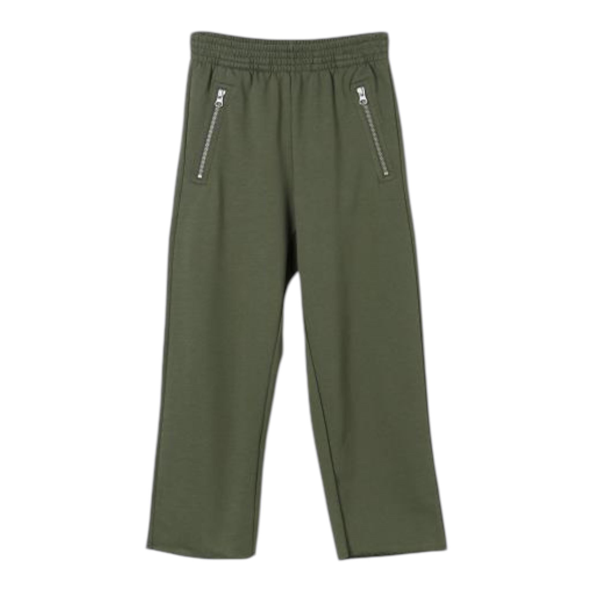 MAISON MARGIELA pantalone tinta unita con elastico in vita Verde per Bambino M60695 VERDE MAISON MARGIELA 