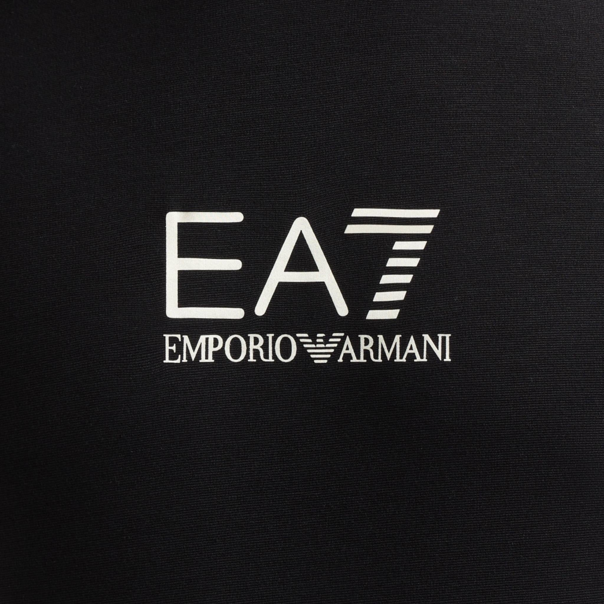 EMPORIO ARMANI t-shirt girocollo tinta unita con stampa Nero per Bambino 3DBV01 NERO EMPORIO ARMANI 