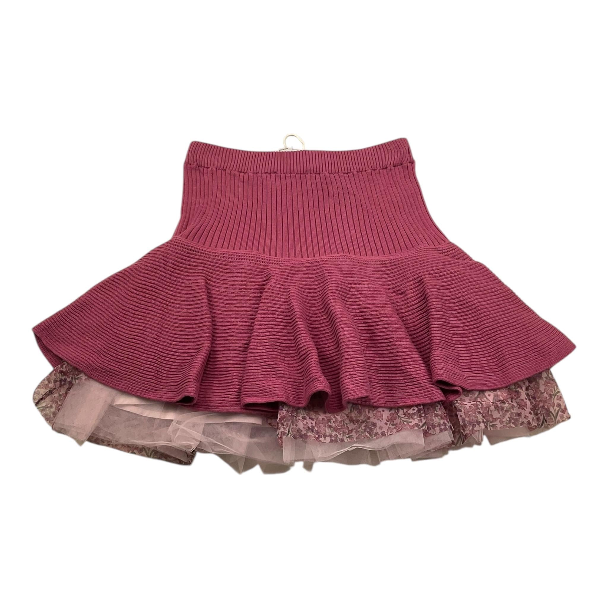 SIMONETTA gonna tinta unita con tulle Viola per Bambina ST7A11 VIOLA SIMONETTA 