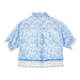 Philosophy Camicia Mezza Manica Tinta Unita con Fantasia Fiori per Bambina I1E304 BIANCO PHILOSOPHY 