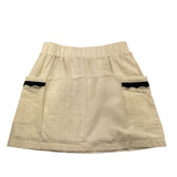 Dixie Gonna Tinta Unita con Elastico In Vita per Bambina GB51081G74 PANNA DIXIE 