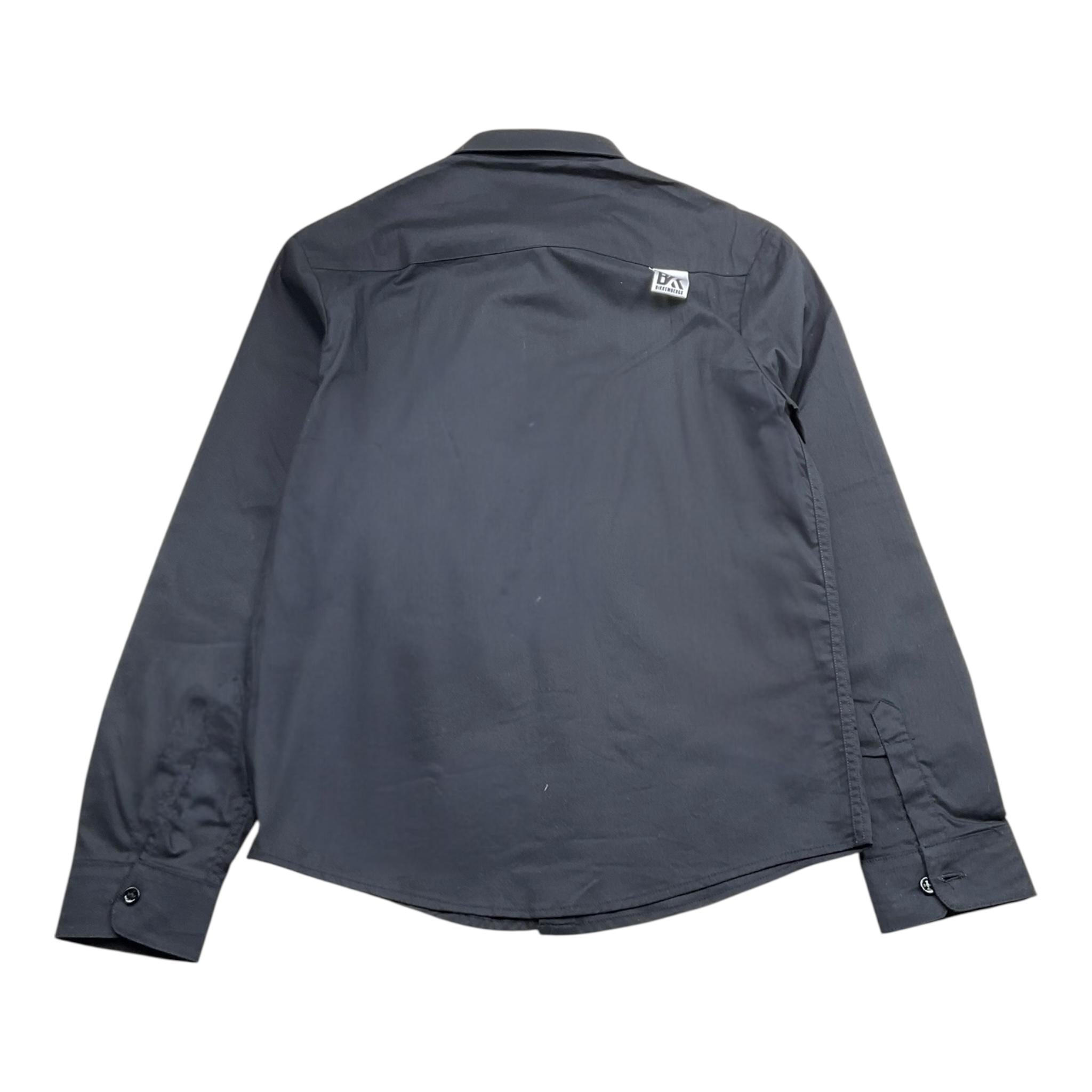 Bikkembergs Camicia Tinta Unita Manica Lunga per Bambino BK3174 NERO BiKKEMBERGS 