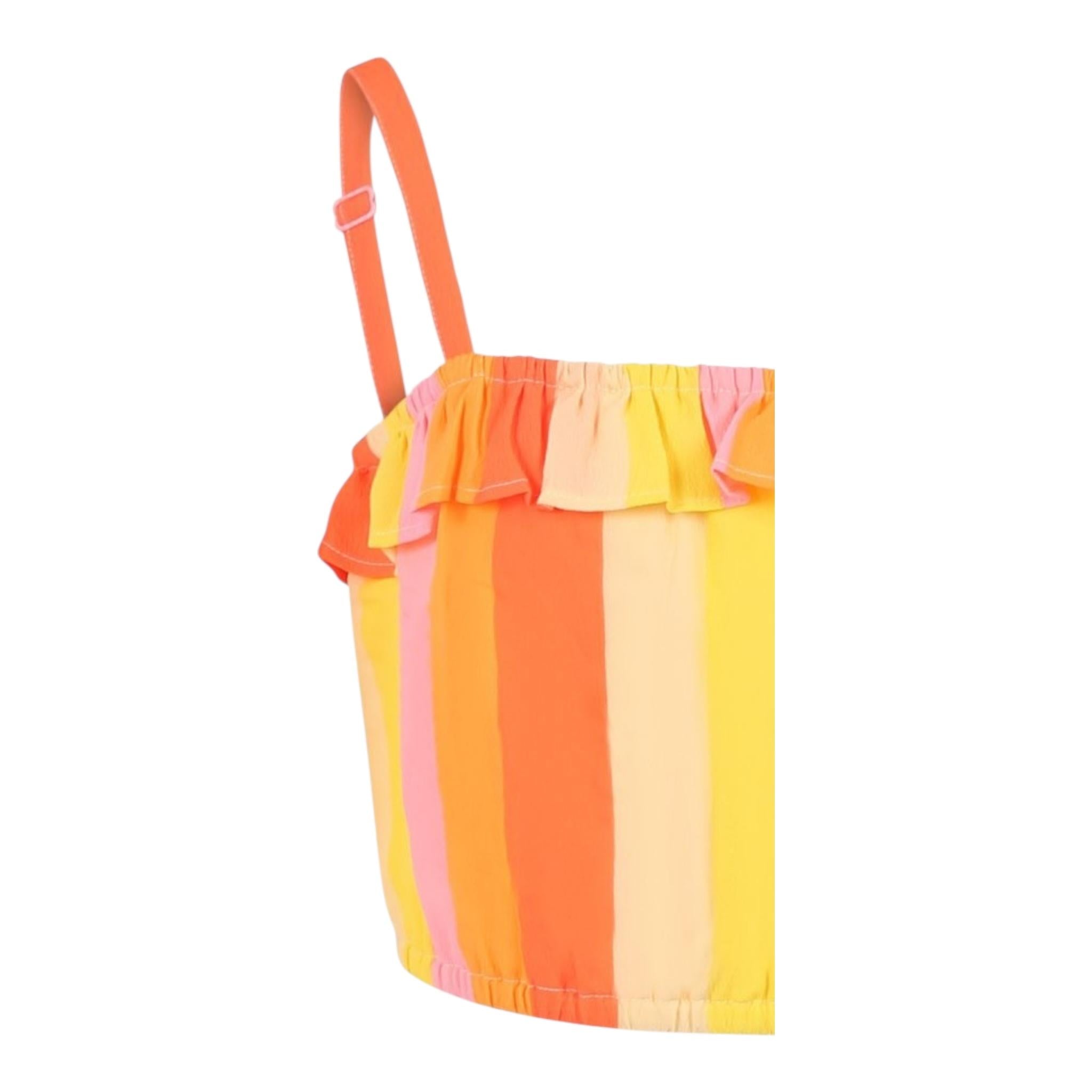 Billieblush Top Multicolor con Frange per Neonata U20943 ARANCIONE BillIEBLUSH 