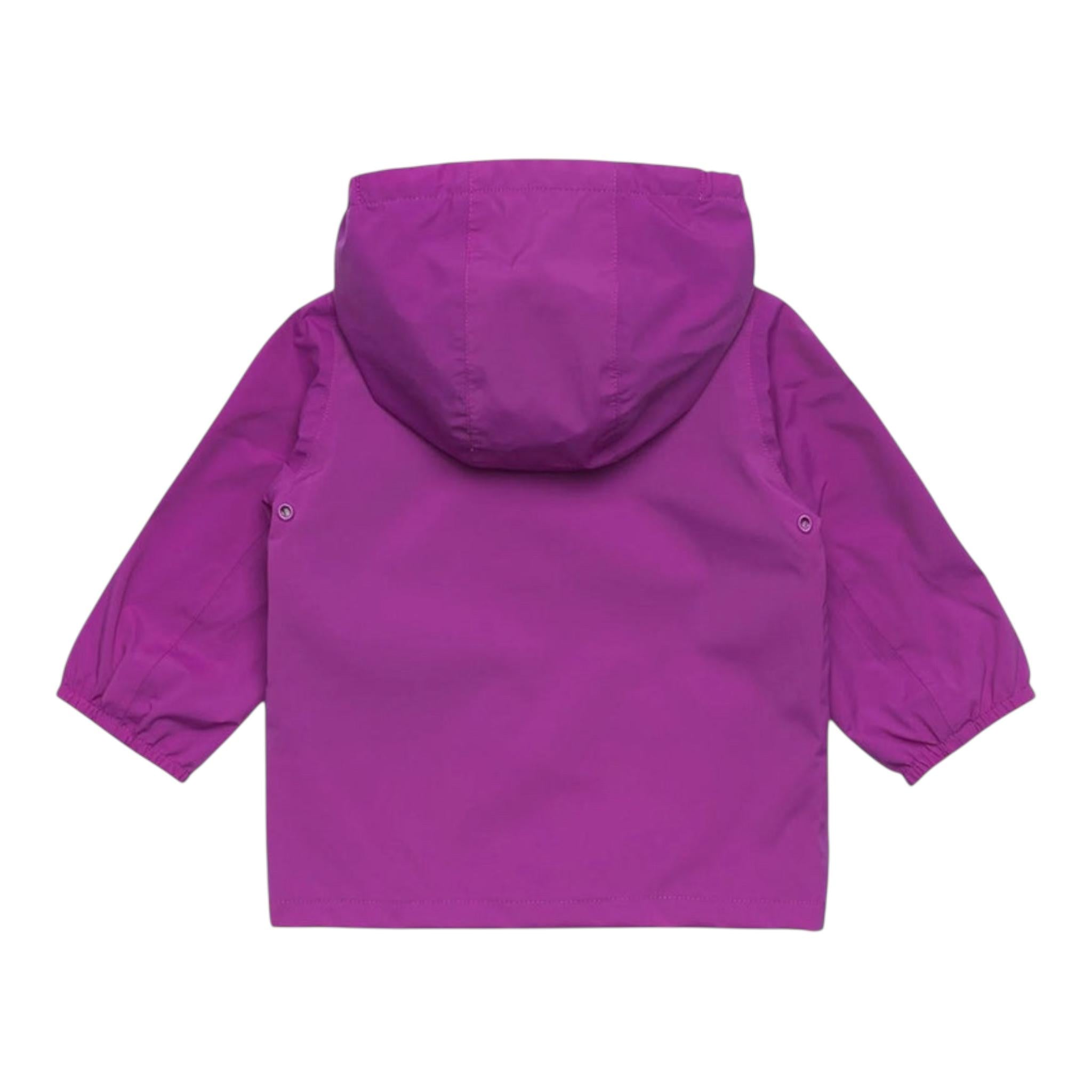 K-Way Giubbino Tinta Unita con Zip E Cappuccio per Bambina K2148NW VIOLA K-WAY 