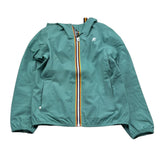 K-Way Giubbino Tinta Unita con Zip E Cappuccio per Bambino K4125CWX VERDE K-WAY 