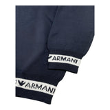 Emporio Armani Maglia Girocollo Tinta Unita con Logo per Bambino 3R4M56 BLU EMPORIO ARMANI 
