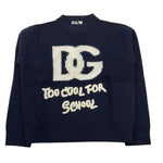 DOLCE & GABBANA maglia girocollo tinta unita con ricamo logo Blu per Bambino L5KWJ6 BLU DOLCE & GABBANA 