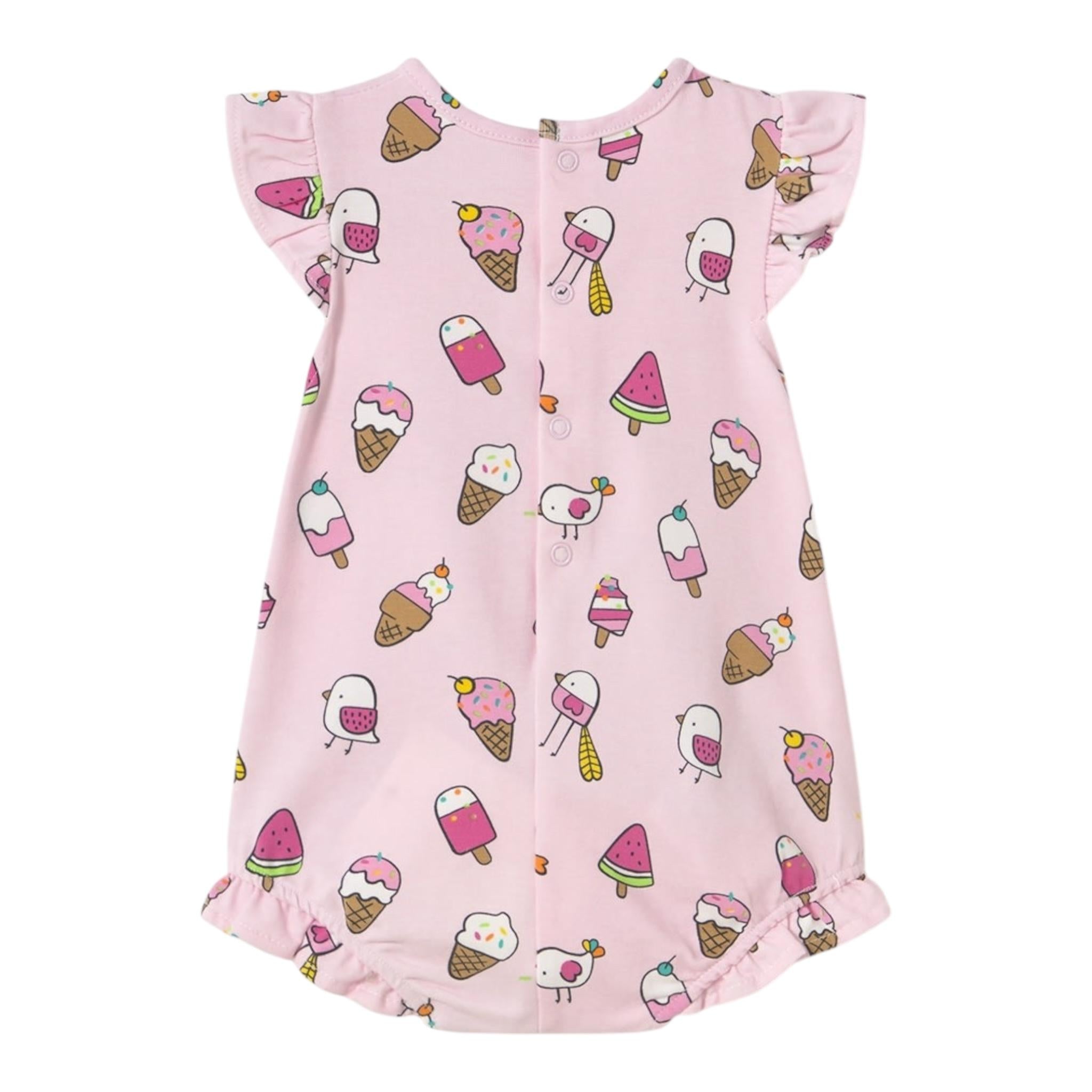 Mayoral Pagliaccetto Giromanica Tinta Unita con Stampe In Contrasto per Neonata PGLTT ROSA MAYORAL 