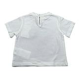 M+E' T-Shirt Girocollo tinta unita con Stampa Bianco per Neonata UE1861X BIANCO M+E' 