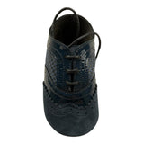 BABY WALKER scarpina tinta unita con lacci Blu per Neonato PB1067 BLU BABY WALKER 