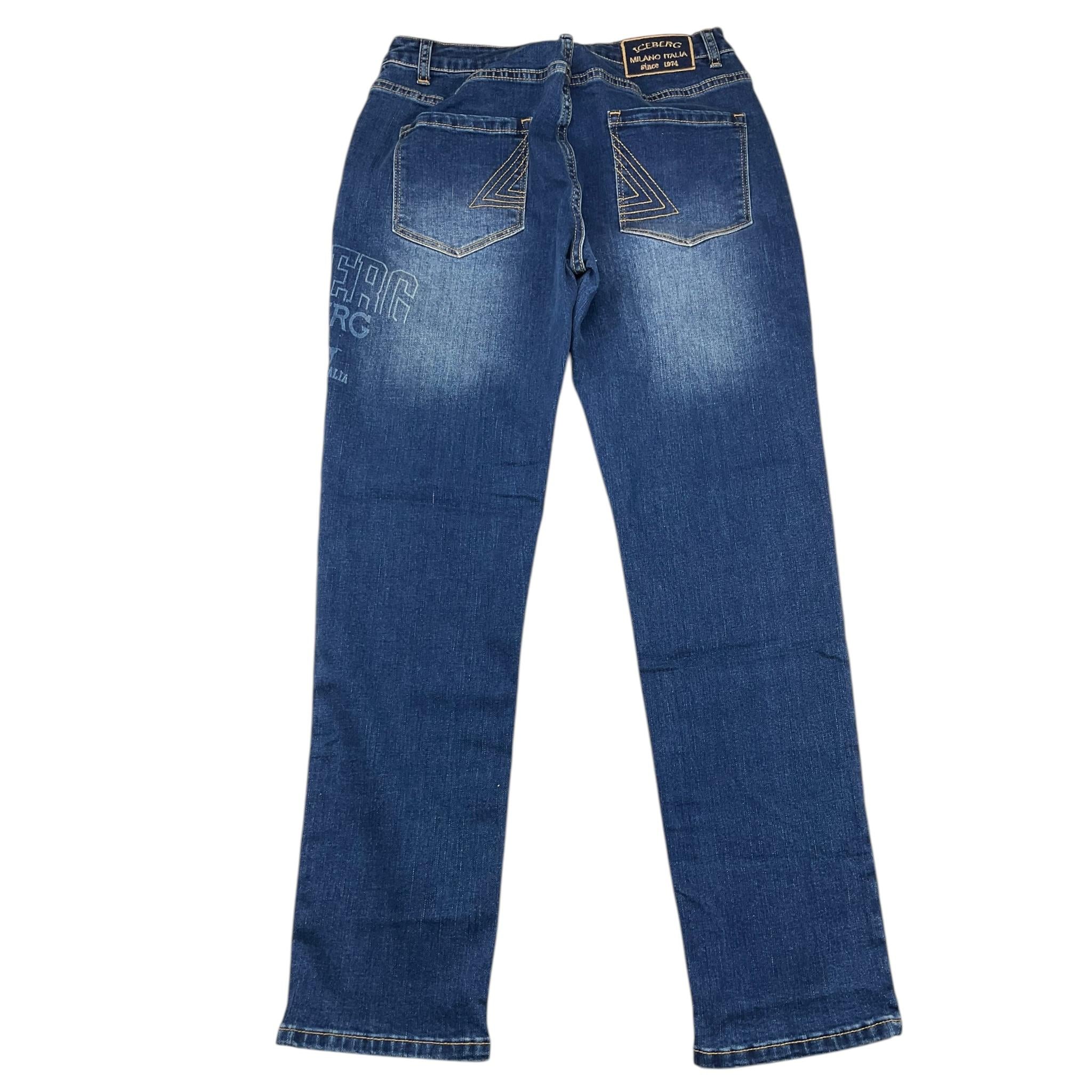 ICEBERG jeans tinta unita con girovita regolabile Blu per Bambino PTICE5307J BLU ICEBERG 