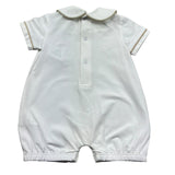 Le Bebe Pagliaccetto Mezza Manica Tinta Unita con Stampa per Neonato LBB5288 BIANCO LE BEBE 