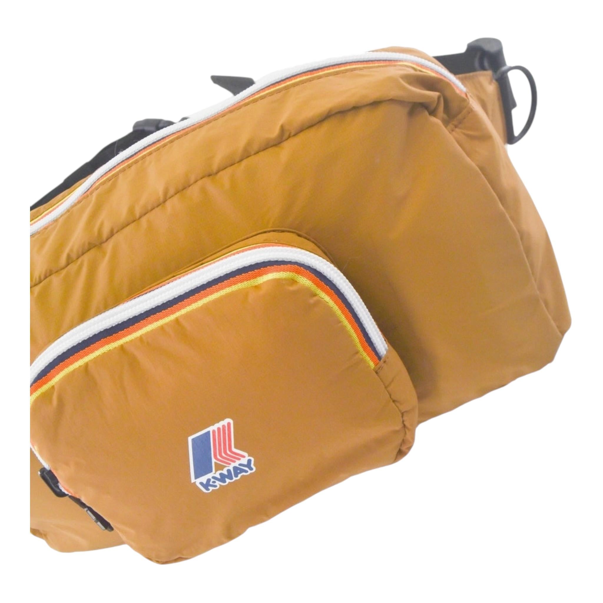 K-Way Borsello Tinta Unita con Logo per Bambino K5135NW CAMMELLO K-WAY 