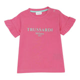 Trussardi T-Shirt Tinta Unita con Stampa per Neonata TIP25001TS ROSA TRUSSARDI 