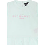 John Richmond Abito tinta unita con Stampa Verde Acqua per Neonata RIP25005VEXXX VERDE ACQUA JOHN RICHMOND 