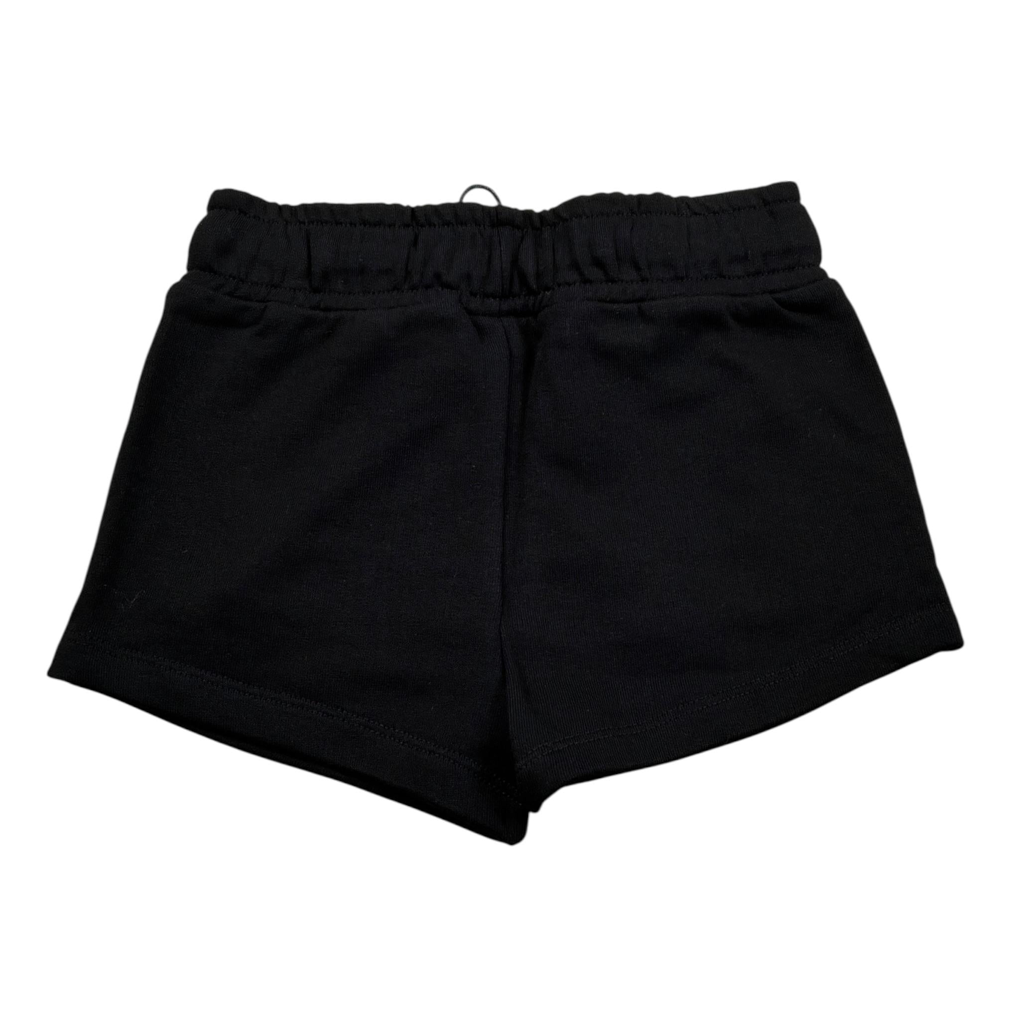 Icon Short tinta unita con Logo Nero per Bambina IJG072 NERO ICON 