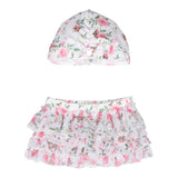 Monnalisa Set Gonna-Cuffia Tinta Unita per Neonata 39C042 BIANCO MONNALISA 