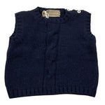 LA STUPENDERIA giet in maglia tinta unita Blu per Neonato VCGL01 BLU LA STUPENDERIA 