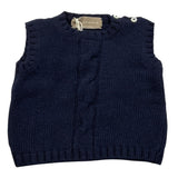 LA STUPENDERIA giet in maglia tinta unita Blu per Neonato VCGL01 BLU LA STUPENDERIA 