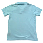 Saint Barth Polo Mezza Manica Tinta Unita con Ricami per Bambino CHARLES AZZURRO SAINT BARTH 