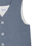 Mayoral Gilet tinta unita con Bottoni Blu per Neonato 1303X BLU MAYORAL 