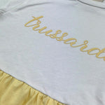 Trussardi Abito Bicolore Mezza Manica per Bambina TGP26009VE BIANCO/GIALLO TRUSSARDI 
