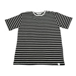 Paolo Pecora T-Shirt Girocollo tinta unita con Stampa A Righe Nero per Bambino P2668 NERO PAOLO PECORA 