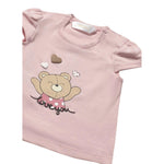 Mayoral T-Shirt Girocollo tinta unita con Stampa Orso Rosa per Neonata 1070X ROSA MAYORAL 