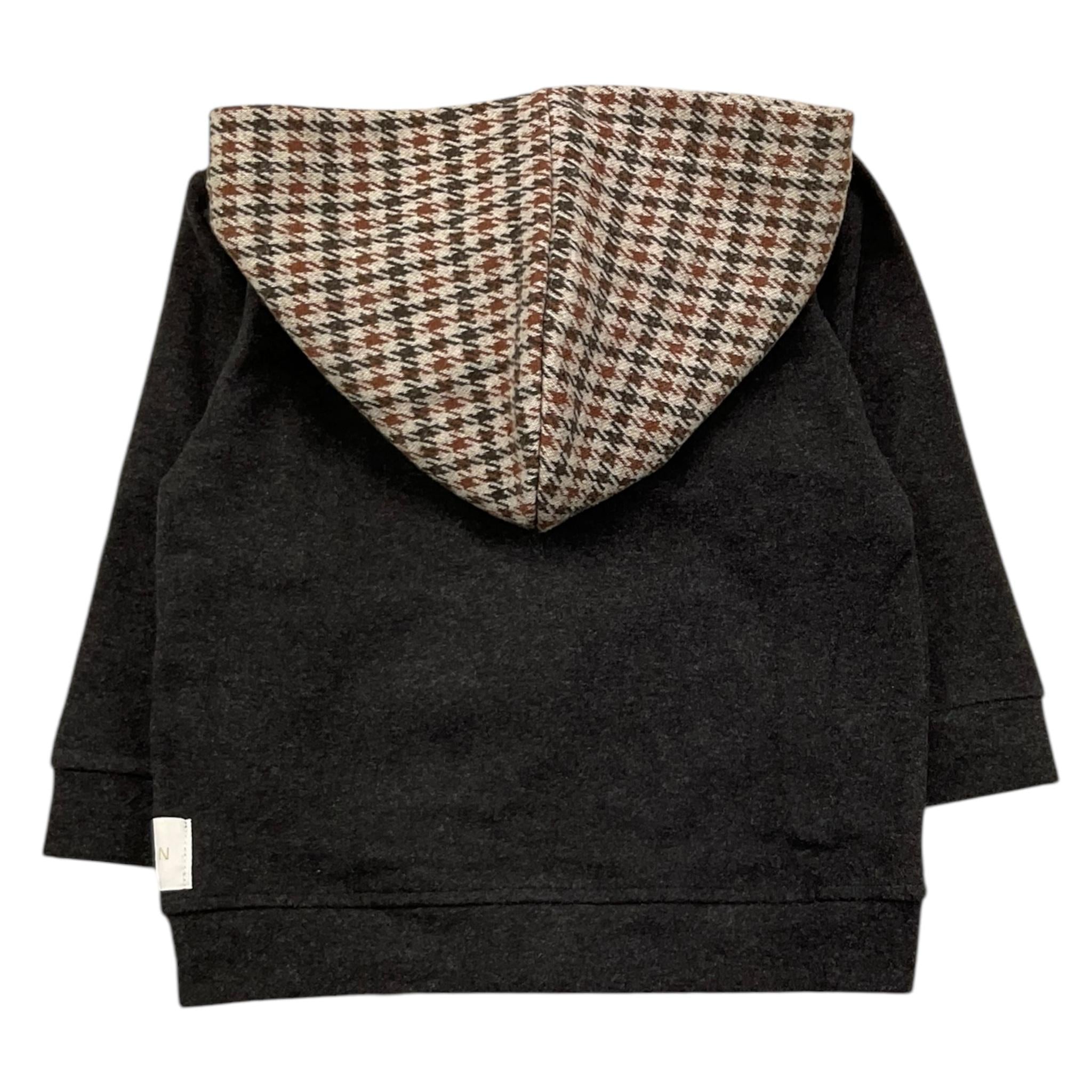 M+E' felpa con zip e cappucci tinta unita Grigio per Bambino I2423509NJ GRIGIO M+E' 